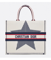 Женская сумка Christian Dior Book Tote белая 
