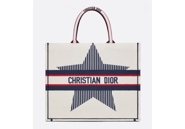 Женская сумка Christian Dior Book Tote белая 