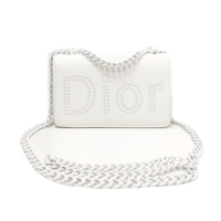 Сумка Christian Dior на цепочке белая