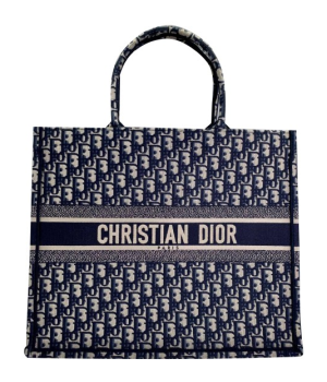 Сумка Christian Dior Book Tote с принтом черно-белая