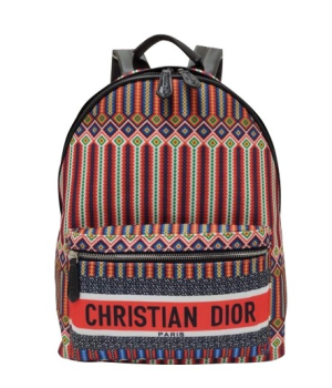 Рюкзак Christian Dior Travel с принтом красный