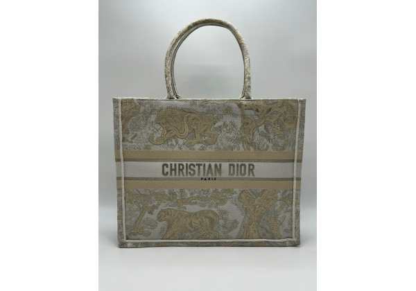 Сумка Christian Dior Book Tote бежевая