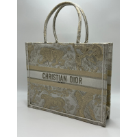 Сумка Christian Dior Book Tote бежевая