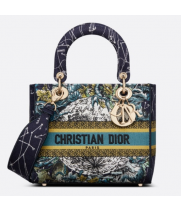 Сумка Dior Lady Medium D-Lite мульти