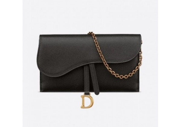 Клатч Dior из зернистой кожи черный