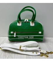Сумка Christian Dior сумка женская Oblique зеленая