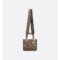 Сумка Dior Lady D-Lite Leopard Beige