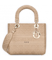 Сумка Dior Lady D-Lite Patchwork Beige