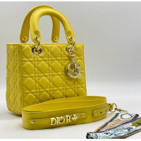 Сумка Christian Dior Lady желтые
