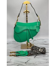 Сумка Christian Dior Saddle ярко-зеленая