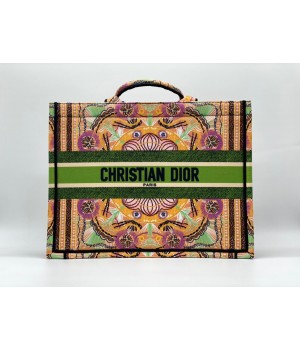 Женская сумка Christian Dior Book Tote оранжевая