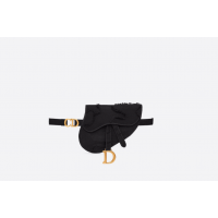 Поясная сумка Christian Dior с украшениями черная 