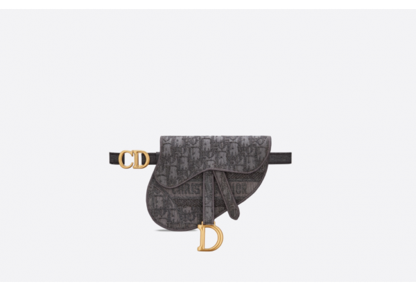 Поясная сумка Christian Dior серая