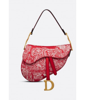 Сумка Christian Dior Saddle красная